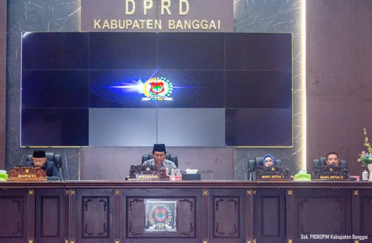 Wakil Bupati Banggai Hadiri Rapat Paripurna DPRD Banggai Terkait Penetapan 5 Perda