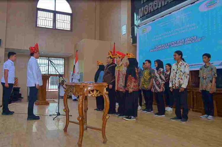 Cukup istimewa, kepengurusan PPMMU Kota Palu dilantik langsung Bupati Morut