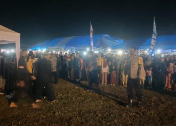 TNI-Polri Terjun Amankan Jalannya HUT Kecamatan Toili ke 26 Tahun dan Festival UMKM