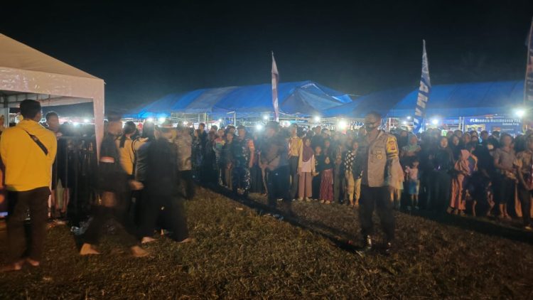 TNI-Polri Terjun Amankan Jalannya HUT Kecamatan Toili ke 26 Tahun dan Festival UMKM