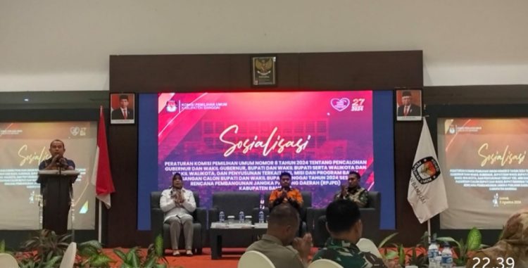 Menuju Pilkada 2024, KPU Banggai Adakan Sosialisasi di Hotel Estrella