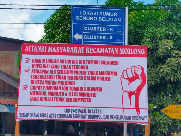 Pemuda Moilong Menanggapi Baleho Penolakan JOB Tomori, “Ini Bukan Kepentingan Masyarakat Banyak”